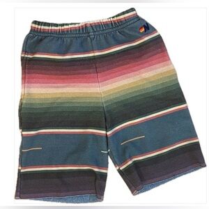 Aviator Nation Tulum Striped Multicolor Kids Shorts 12